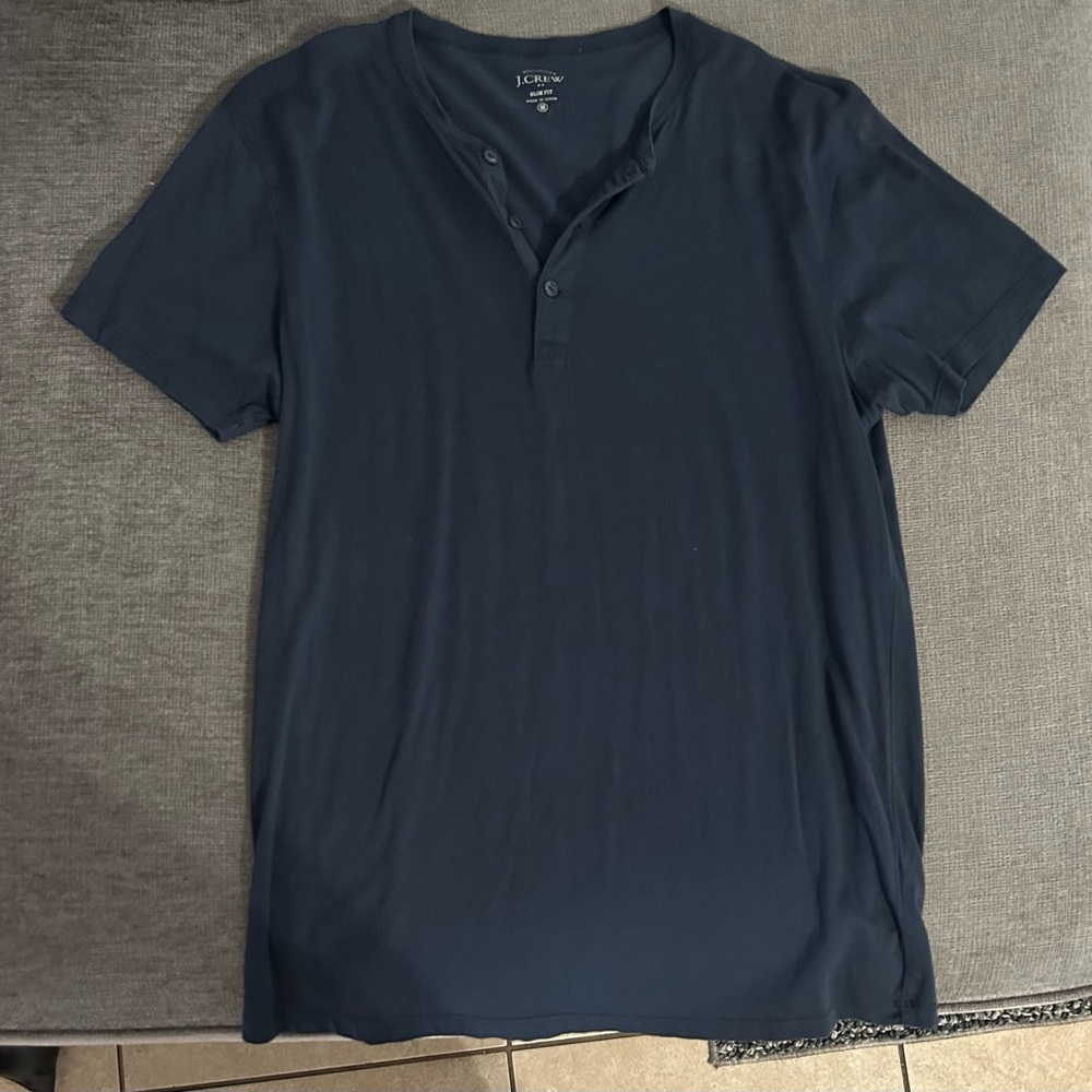 J. Crew Blue Short Sleeve Tee Casual Essential